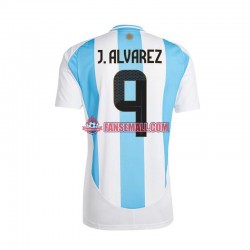 Matchtröjor Argentina Julian Alvarez 9 Copa America 2024 Kortärmad till Herr (1:a ställ)