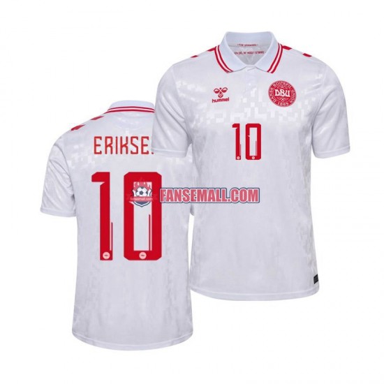 Matchtröjor Danmark Eriksen 10 Euro 2024 Kortärmad till Herr (2:a ställ)