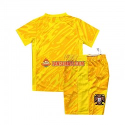 Gul Matchtröjor Portugal Målvaktströja Euro 2024 Kortärmad till Barn (1:a ställ)