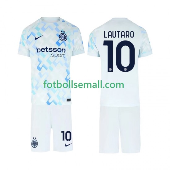 Matchtröjor Inter Milan Lautaro Martinez 10 2025-2026 Kortärmad till Barn (2:a ställ)
