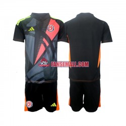 Svart Matchtröjor Costa Rica Målvaktströja 2024 Kortärmad till Barn (3:e ställ)