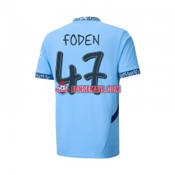 Matchtröjor Manchester City UCL Font FODEN 47 2024-2025 Kortärmad till Herr (1:a ställ)