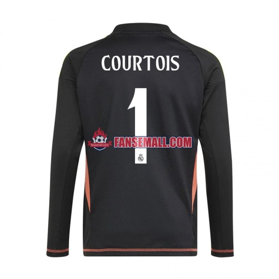 Matchtröjor Real Madrid Målvaktströja Thibaut Courtois 1 2024-2025 Kortärmad till Herr (2:a ställ)