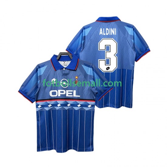 Matchtröjor AC Milan ALDINI 3 Retro 1995 1996 Kortärmad till Herr (2:a ställ)