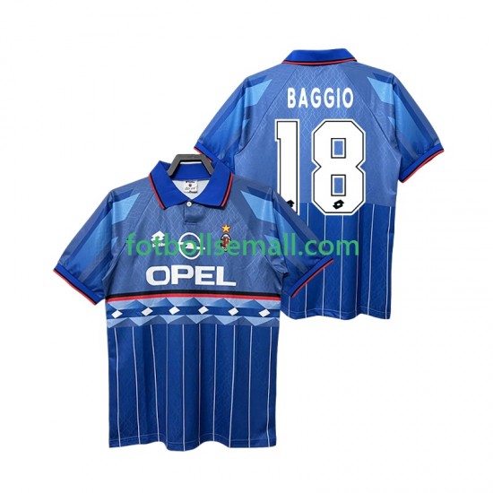 Matchtröjor AC Milan BAGGIO 18 Retro 1995 1996 Kortärmad till Herr (2:a ställ)