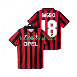Matchtröjor AC Milan BAGGIO 18 Retro 1996 1997 Kortärmad till Herr (1:a ställ)