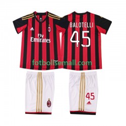 Matchtröjor AC Milan BALOTELL 45 Retro 2013 2014 Kortärmad till Barn (1:a ställ)