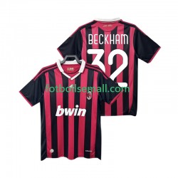 Matchtröjor AC Milan BECKHAM 32 Retro 2009 2010 Kortärmad till Herr (1:a ställ)