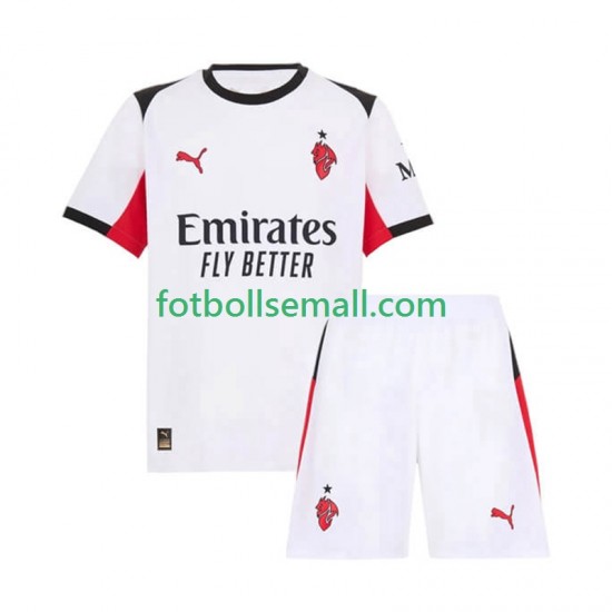 Matchtröjor AC Milan 2025-2026 Kortärmad till Barn (2:a ställ)