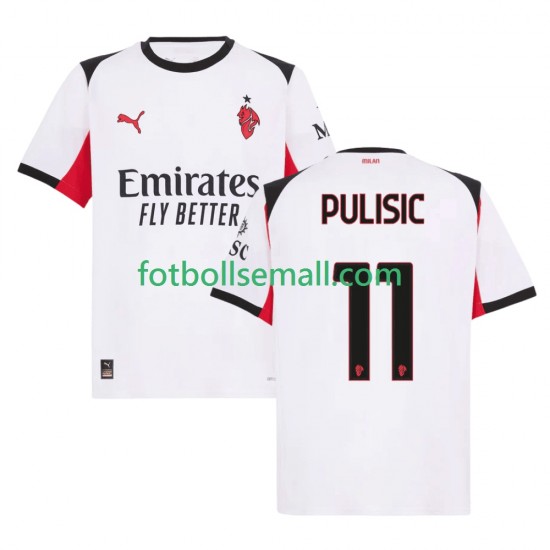 Matchtröjor AC Milan Christian Pulisic 11 2025-2026 Kortärmad till Herr (2:a ställ)