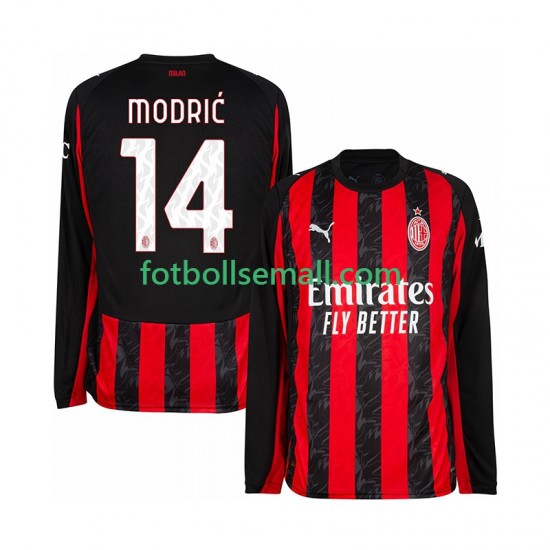 Matchtröjor AC Milan Luca Modric 14 2025-2026 Långärmad till Herr (1:a ställ)