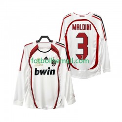 Matchtröjor AC Milan MALDINI 3 Retro 2006 2007 Långärmad till Herr (2:a ställ)