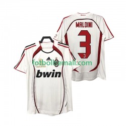 Matchtröjor AC Milan MALDINI 3 Retro 2006 2007 Kortärmad till Herr (2:a ställ)