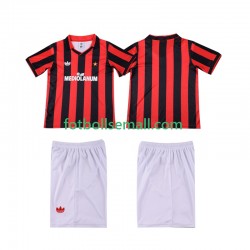 Matchtröjor AC Milan Retro 1990 1991 Kortärmad till Barn (1:a ställ)