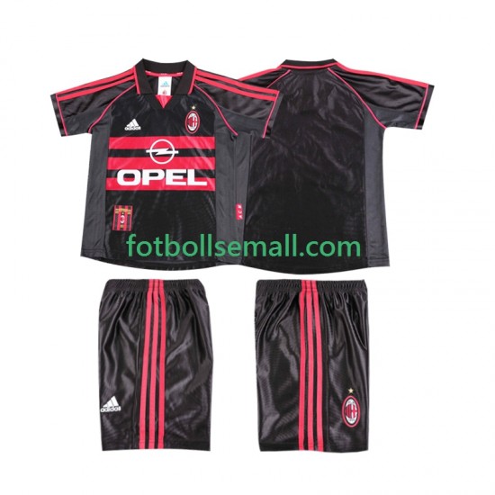 Matchtröjor AC Milan Retro 1998 1999 Kortärmad till Barn (3:e ställ)
