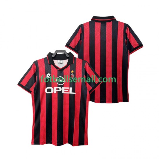 Matchtröjor AC Milan Retro 1995 1996 Kortärmad till Herr (1:a ställ)