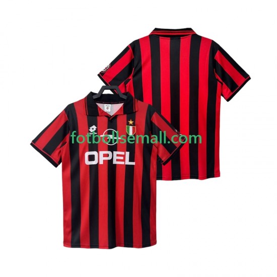 Matchtröjor AC Milan Retro 1996 1997 Kortärmad till Herr (1:a ställ)
