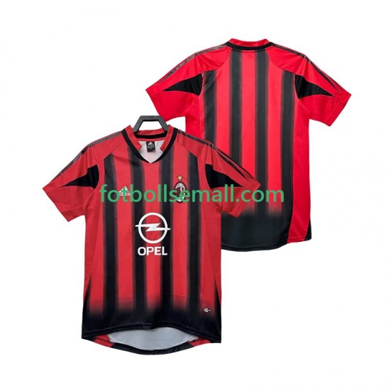 Matchtröjor AC Milan Retro 2004 2005 Kortärmad till Herr (1:a ställ)