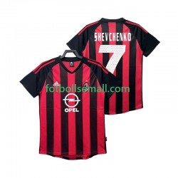 Matchtröjor AC Milan SHEVCHENKO 7 Retro 2002 2003 Kortärmad till Herr (1:a ställ)