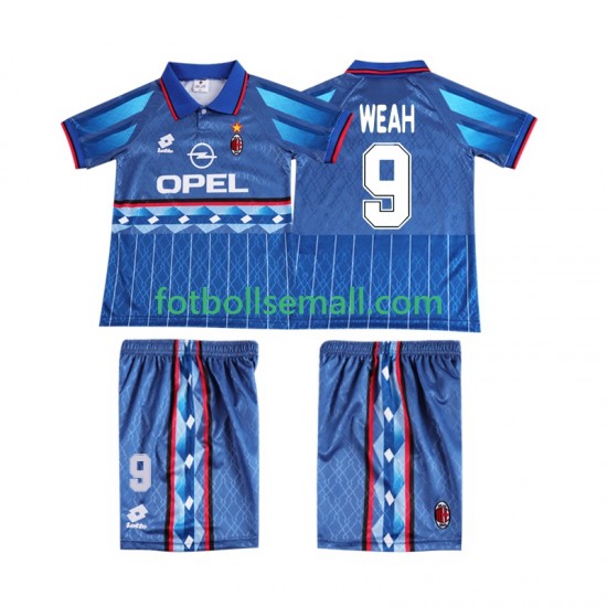 Matchtröjor AC Milan WEAH 9 Retro 1995 1996 Kortärmad till Barn (2:a ställ)