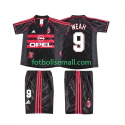 Matchtröjor AC Milan WEAH 9 Retro 1998 1999 Kortärmad till Barn (3:e ställ)