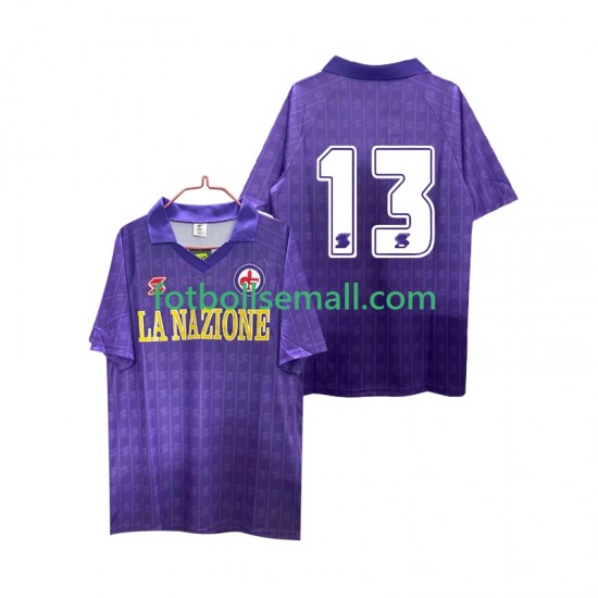 Matchtröjor Fiorentina 13 Retro 1989 1990 Kortärmad till Herr (1:a ställ)
