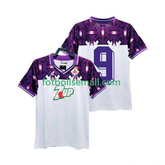 Matchtröjor Fiorentina 9 Retro 1992 1993 Kortärmad till Herr (2:a ställ)