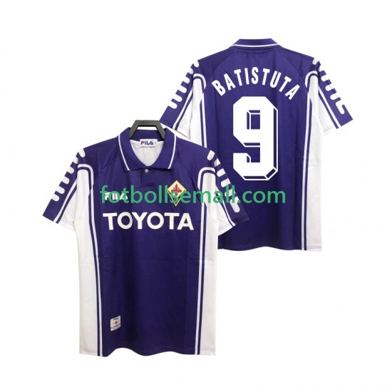 Matchtröjor Fiorentina BASTUTA 9 Retro 1999 2000 Kortärmad till Herr (1:a ställ)