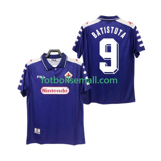 Matchtröjor Fiorentina BASTUTA 9 Retro 1998 1999 Kortärmad till Herr (1:a ställ)