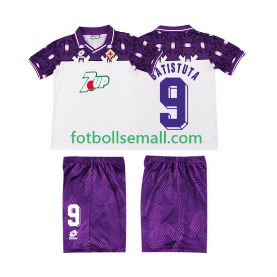 Matchtröjor Fiorentina BATISTUTA 9 Retro 1992 1993 Kortärmad till Barn (2:a ställ)