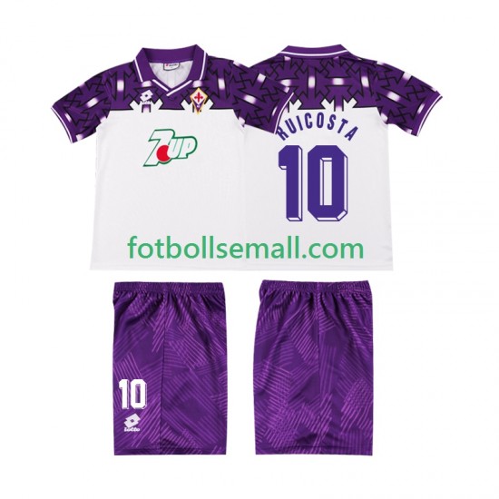 Matchtröjor Fiorentina RUI COSTA 10 Retro 1992 1993 Kortärmad till Barn (2:a ställ)