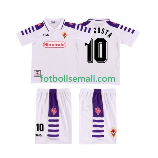 Matchtröjor Fiorentina RUI COSTA 10 Retro 1998 1999 Kortärmad till Barn (2:a ställ)