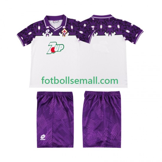 Matchtröjor Fiorentina Retro 1992 1993 Kortärmad till Barn (2:a ställ)