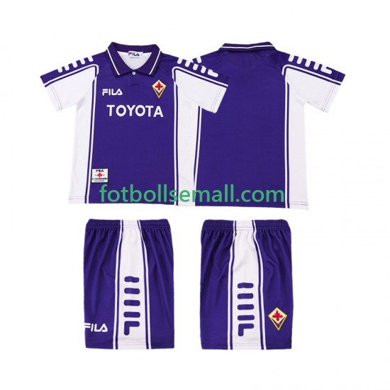 Matchtröjor Fiorentina Retro 1999 2000 Kortärmad till Barn (1:a ställ)