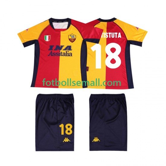 Matchtröjor AS Roma BATISTUTA 18 Retro 2001 Kortärmad till Barn (1:a ställ)