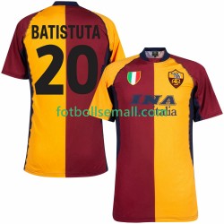 Matchtröjor AS Roma Batistuta 20 Retro 2000 2001 Kortärmad till Herr (1:a ställ)
