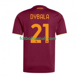 Matchtröjor AS Roma Dybala 21 2025-2026 Kortärmad till Herr (1:a ställ)