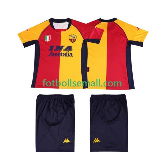 Matchtröjor AS Roma Retro 2001 Kortärmad till Barn (1:a ställ)