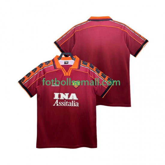 Matchtröjor AS Roma Retro 1998 1999 Kortärmad till Herr (1:a ställ)