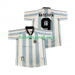 Matchtröjor Argentina BATISUTA 9 Retro 1998 Kortärmad till Herr (1:a ställ)