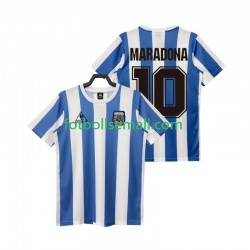 Matchtröjor Argentina MARADONA 10 Retro 1986 Kortärmad till Herr (1:a ställ)
