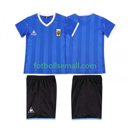 Matchtröjor Argentina Retro 1986 Kortärmad till Barn (2:a ställ)
