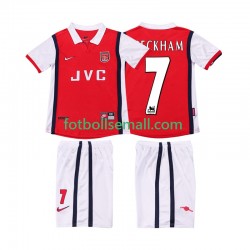 Matchtröjor Arsenal BECKHAM 7 Retro 1998 1999 Kortärmad till Barn (1:a ställ)