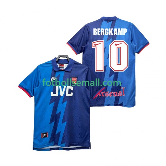 Matchtröjor Arsenal BERGKAMP 10 Retro 1995 1996 Kortärmad till Herr (2:a ställ)