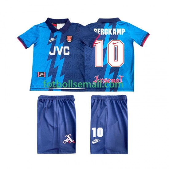 Matchtröjor Arsenal BERGKAMP 10 Retro 1995 1996 Kortärmad till Barn (2:a ställ)