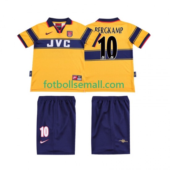Matchtröjor Arsenal BERGKAMP 10 Retro 1997 1999 Kortärmad till Barn (2:a ställ)