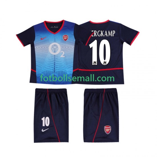 Matchtröjor Arsenal BERGKAMP 10 Retro 2002 2004 Kortärmad till Barn (2:a ställ)