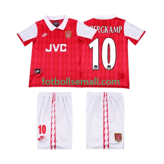 Matchtröjor Arsenal BERGKAMP 10 Retro 1994 1996 Kortärmad till Barn (1:a ställ)