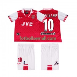 Matchtröjor Arsenal BERGKAMP 10 Retro 1996 1997 Kortärmad till Barn (1:a ställ)