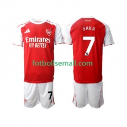 Matchtröjor Arsenal Bukayo Saka 7 2025-2026 Kortärmad till Barn (1:a ställ)